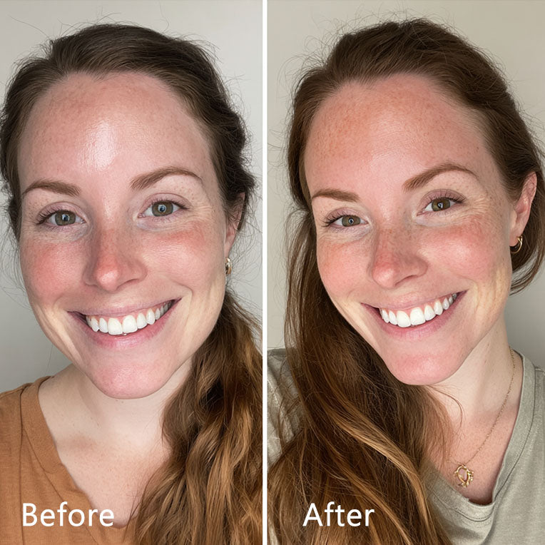Gua sha before and after for face